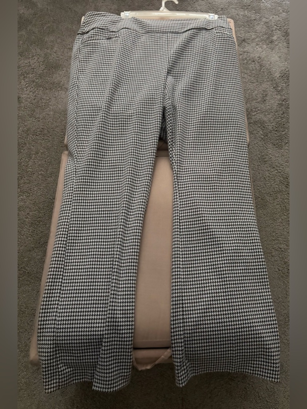 New York & Co Houndstooth Wide-Leg Pants - Black & White
